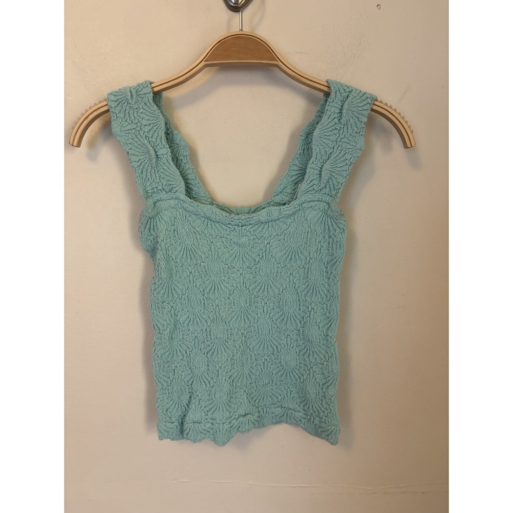 Intimately Free People Love Letter Cami Blue Stretchy Size XS/S